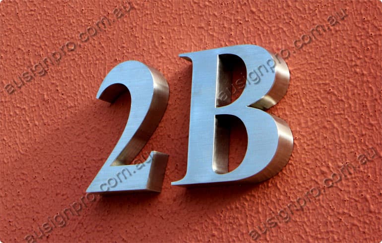 house number letters